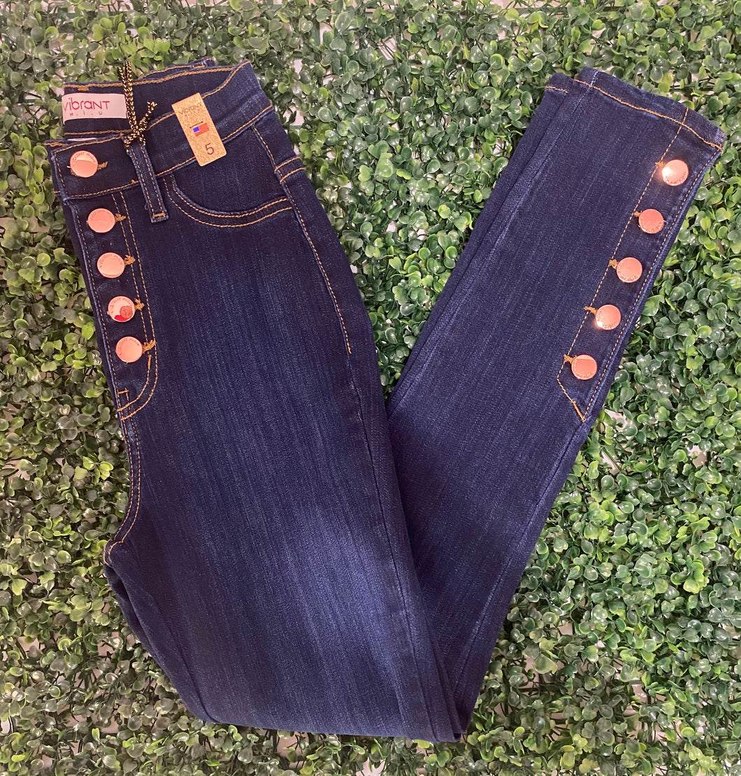 High Waist Skinny Vibrant Jean