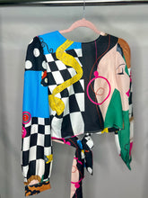 Load image into Gallery Viewer, Graffiti Satin Blouse
