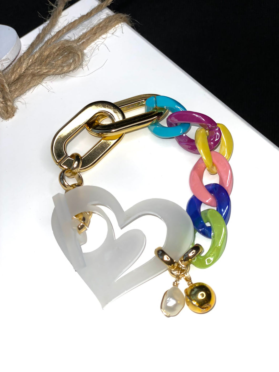 Multicolor Chain Bracelet