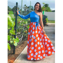 Load image into Gallery Viewer, Polkadots Print Long Dress
