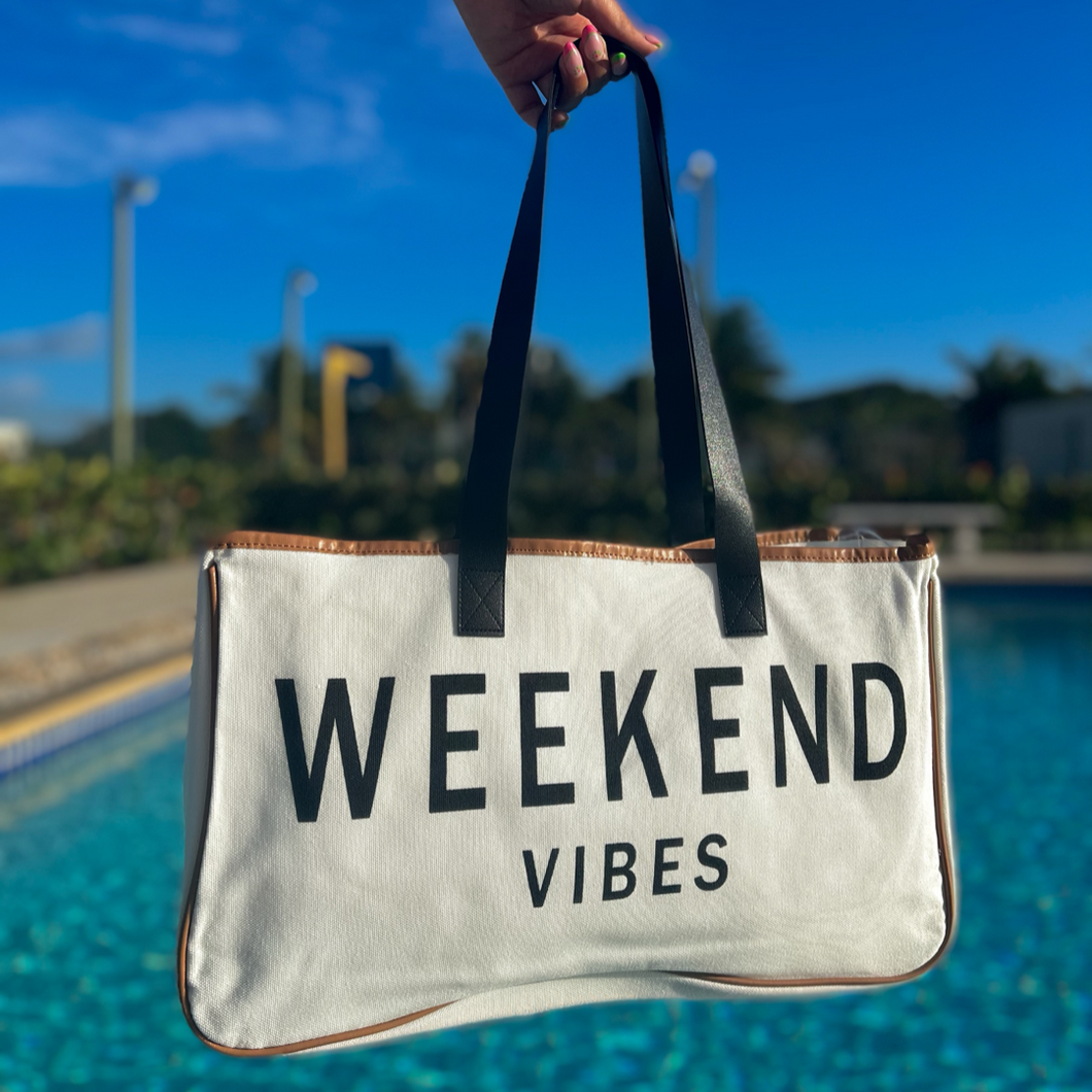 Weekend Vibes Beach Bag