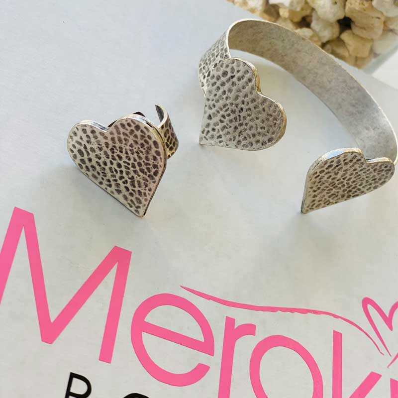 Heart Cuff & Ring Set